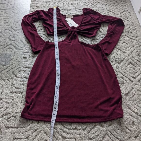 ANTHROPOLOGY SEE YOU MONDAY cut out dress Medium NEW @Y - Picture 7 of 10